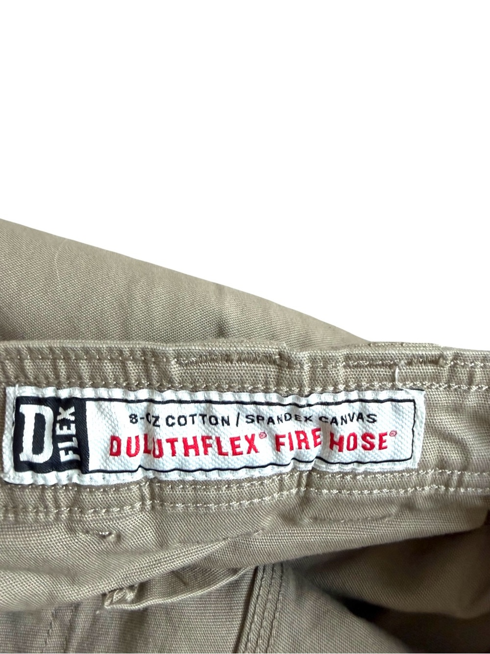 Duluth Trading Men’s DuluthFlex Fire Hose Cargo Work Pants 32x34 Khaki Utility - Picture 7 of 9